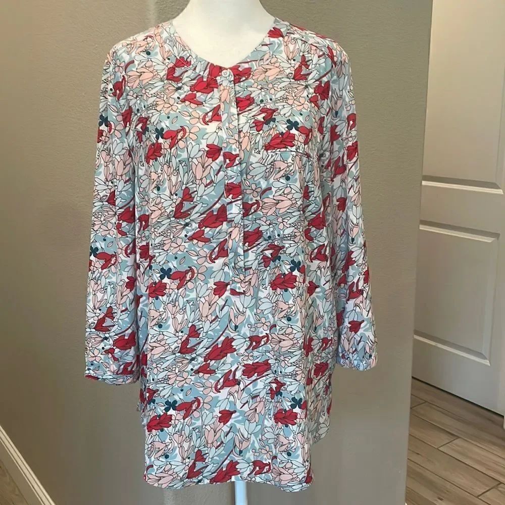 Nordstrom NYJD Floral Long Sleeve Blouse